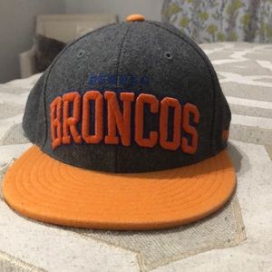 Denver Broncos Mitchell and Ness fitted wool hat